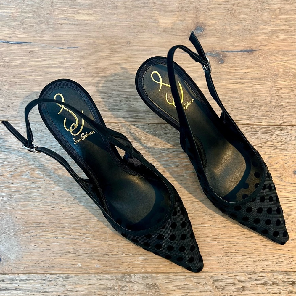 NWT Sam Edelman Bianka Slingback Mesh Pointed Toe Pump